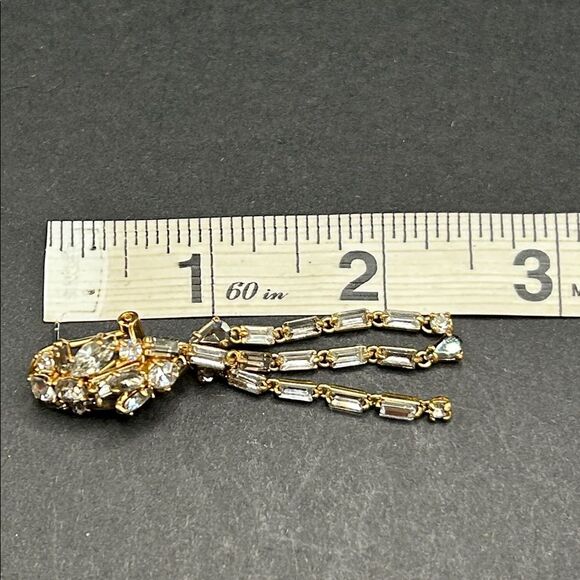J. Crew Lever Back Crystal Sparkle Drop Earrings - Picture 7 of 7